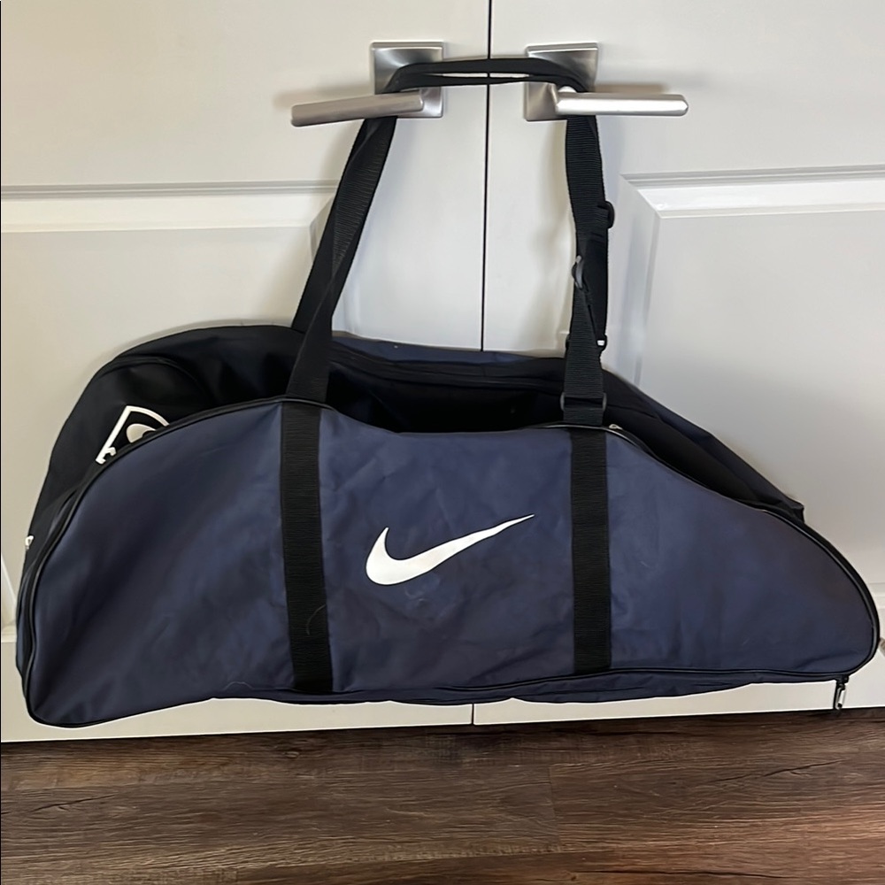 Nike Black and Blue Duffel Bag for Baseball/Softball